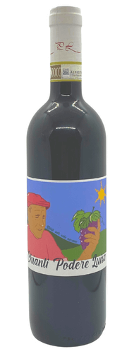 bottle image of podere luisa chianti organic red wine from tuscany imported by navigli wines australia