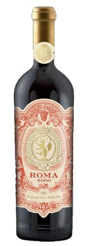 bottle image of poggio le volpi roma rosso red wine from the castelli romani area south of rome in lazio italy available online from navigli wines australia
