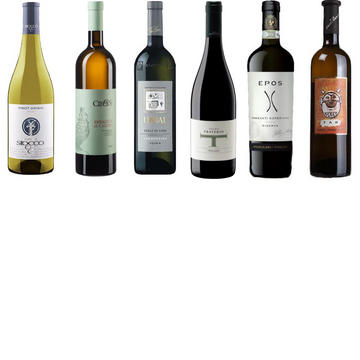 bottle images of white degustation mixed white italian wine six pack available online from navigli wines australia