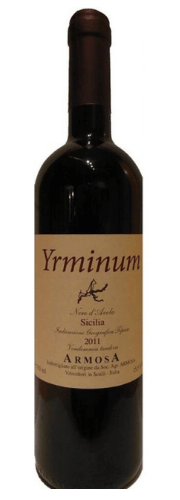 bottle image of armosa nero d'avola yrminum sicila late harvest red wine from sicily italy